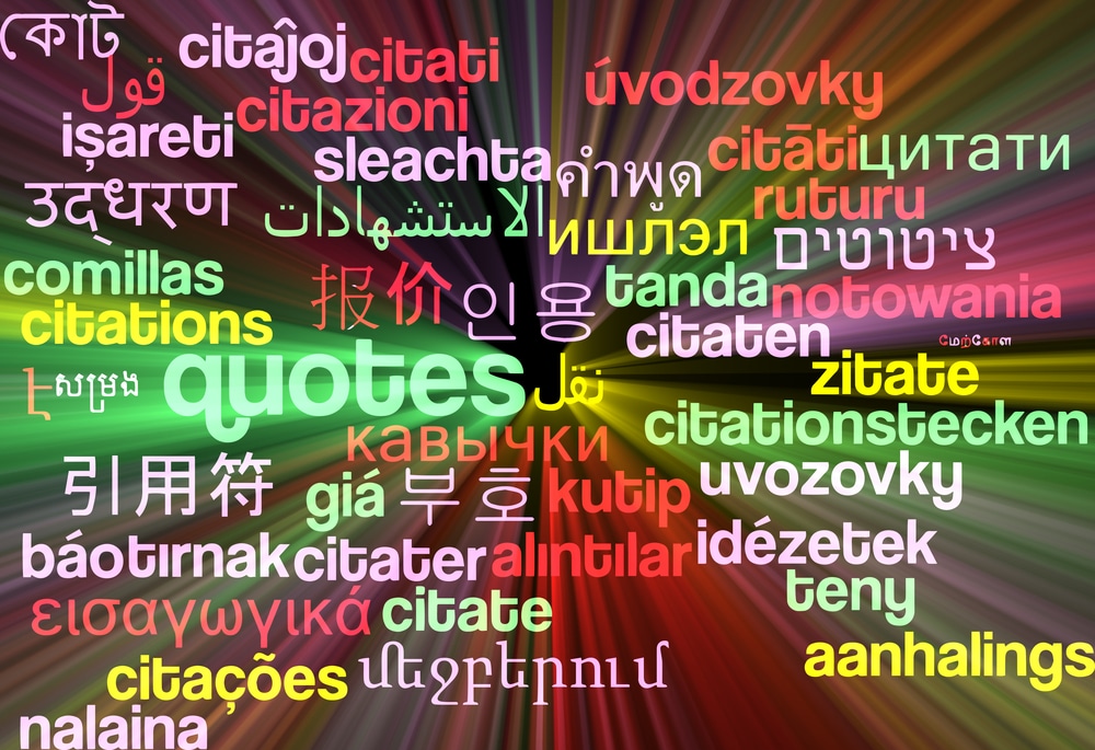 citations in multiple languages